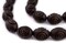 The Bead Chest Carved Vintage-Style Oval Olive Wood Beads from Bethlehem (20x14mm)